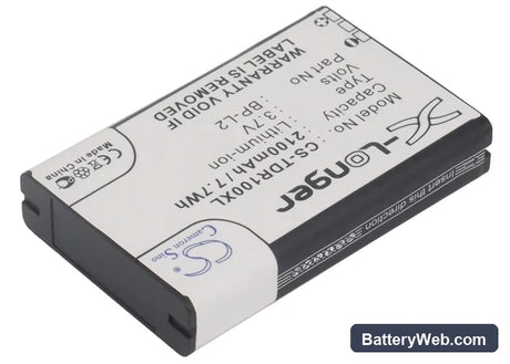 Tascam DR-1 Replacement Battery, 3.7V, 2100mAh, Li-ion 2