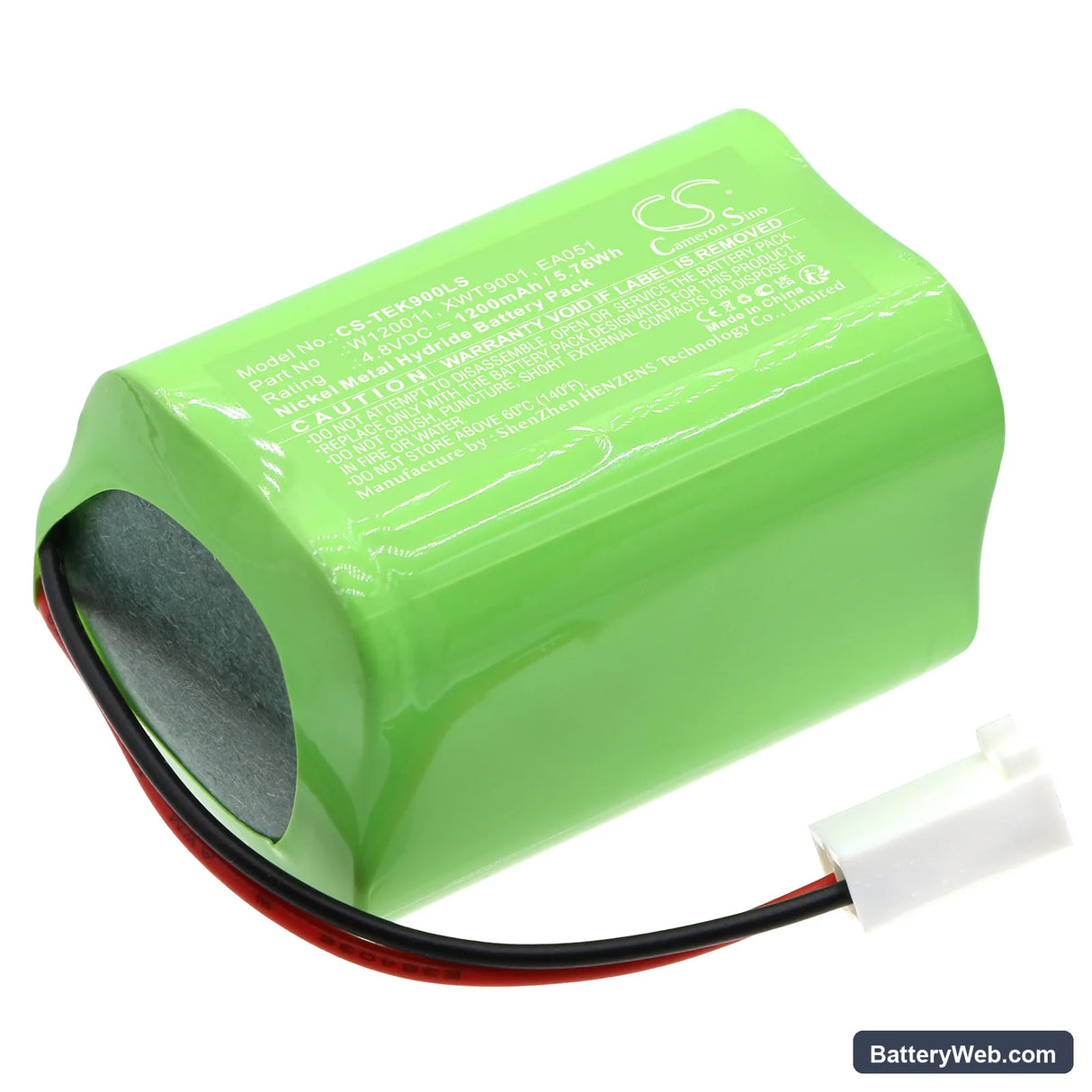 Teknoware ESC 90 Emergency Exit Light Replacement Battery, 4.8V, 1200mAh, Ni-MH 1