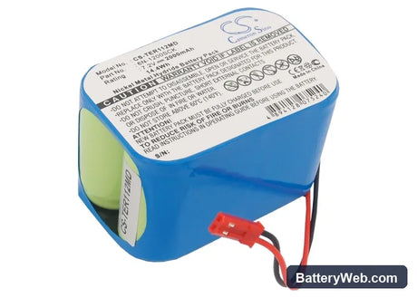 Terumo TE-112 Replacement Battery, 7.2V, 2000mAh, Ni-MH 1