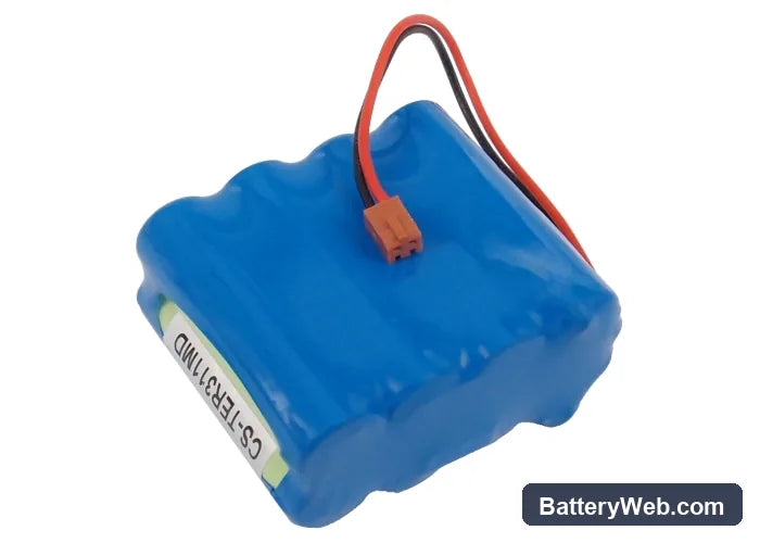 Terumo TE-331 Replacement Battery, 9.6V, 2000mAh, Ni-MH 4