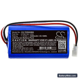 Terumo TE-SS800 Infusion Pump Replacement Battery, 7.4V, 3400mAh, Li-ion 3