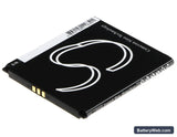 Telefunken Selfie TS1 Replacement Battery, 3.7V, 1500mAh, Li-ion 4