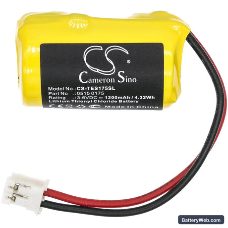 Testo 175-H1 Replacement Battery, 3.6V, 1200mAh, Li-SOCl2 3