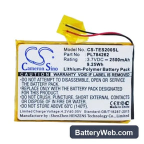 TEASI One 2 Replacement Battery, 3.7V, 2500mAh, Li-Polymer 1