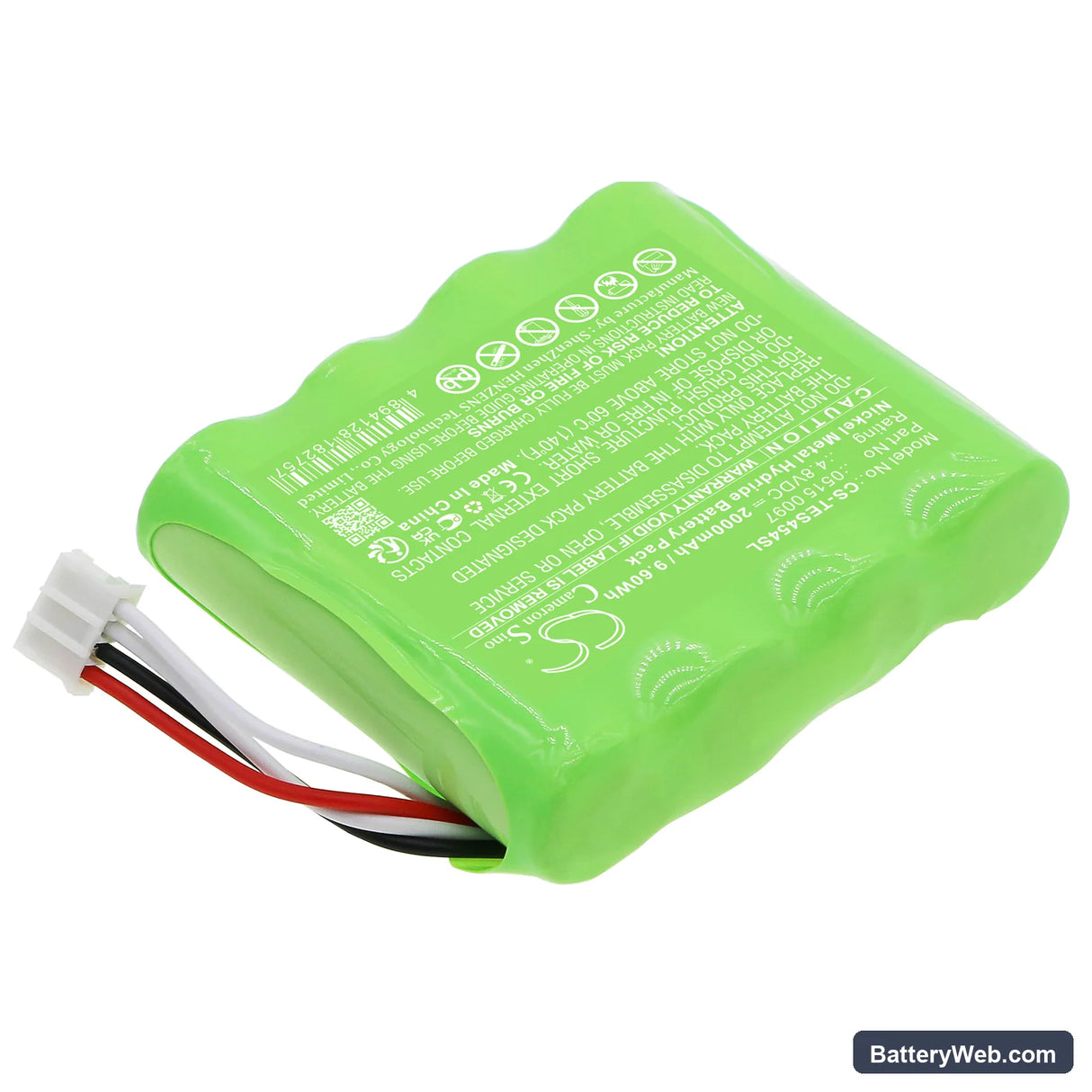 Testo 350 Control Replacement Battery, 4.8V, 2000mAh, Ni-MH 2