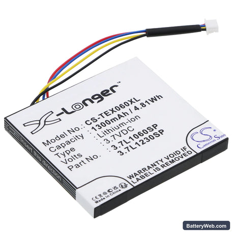 Texas Instruments TI-Nspire CX Replacement Battery, 3.7V, 1300mAh, Li-ion 1