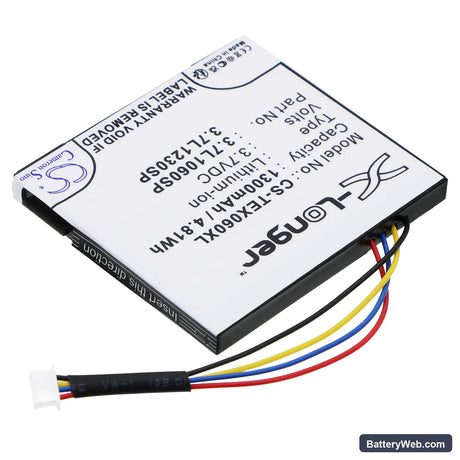 Texas Instruments TI-Nspire CX Replacement Battery, 3.7V, 1300mAh, Li-ion 2