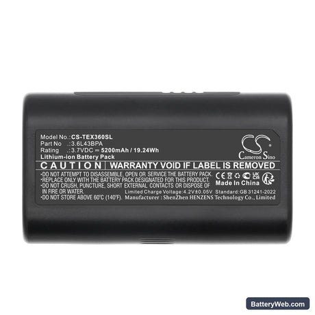 Texas Instruments TI-Navigator Replacement Battery, 3.7V, 5200mAh, Li-ion 5