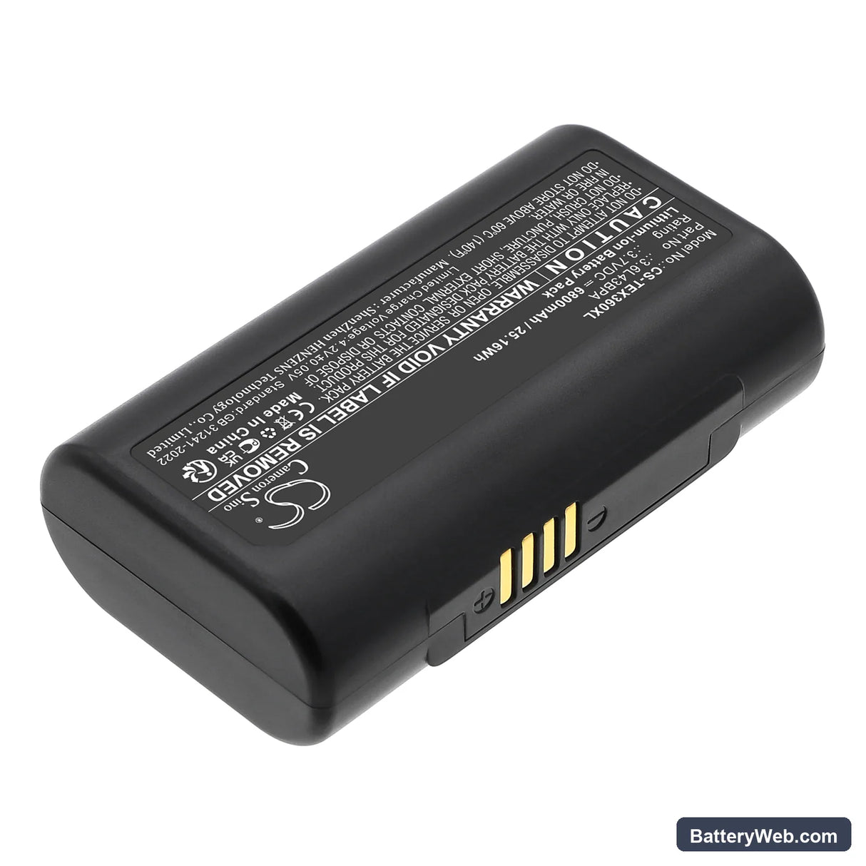 Texas Instruments TI-Navigator Replacement Battery, 3.7V, 6800mAh, Li-ion 2