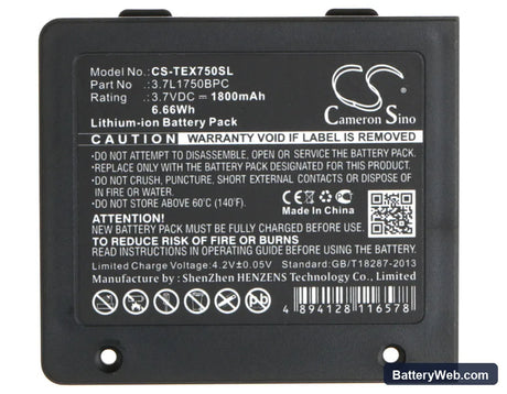 Texas Instruments TI-Planet Replacement Battery, 3.7V, 1800mAh, Li-ion 5
