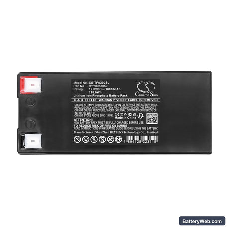 Teufel ROCKSTER Air 2 Replacement Battery, 12.8V, 10000mAh, LiFePO4 4