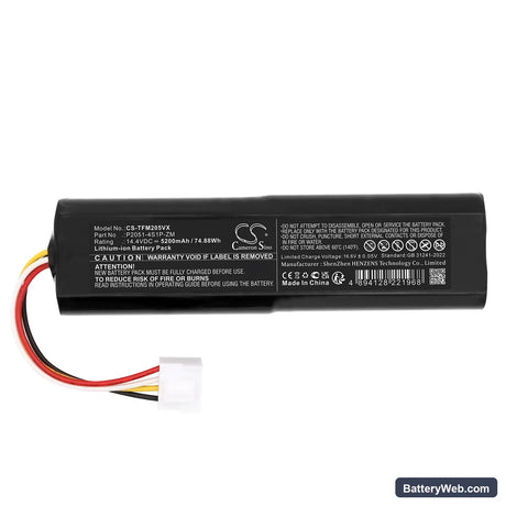 Trifo MAX-P Replacement Battery, 14.4V, 5200mAh, Li-ion 3