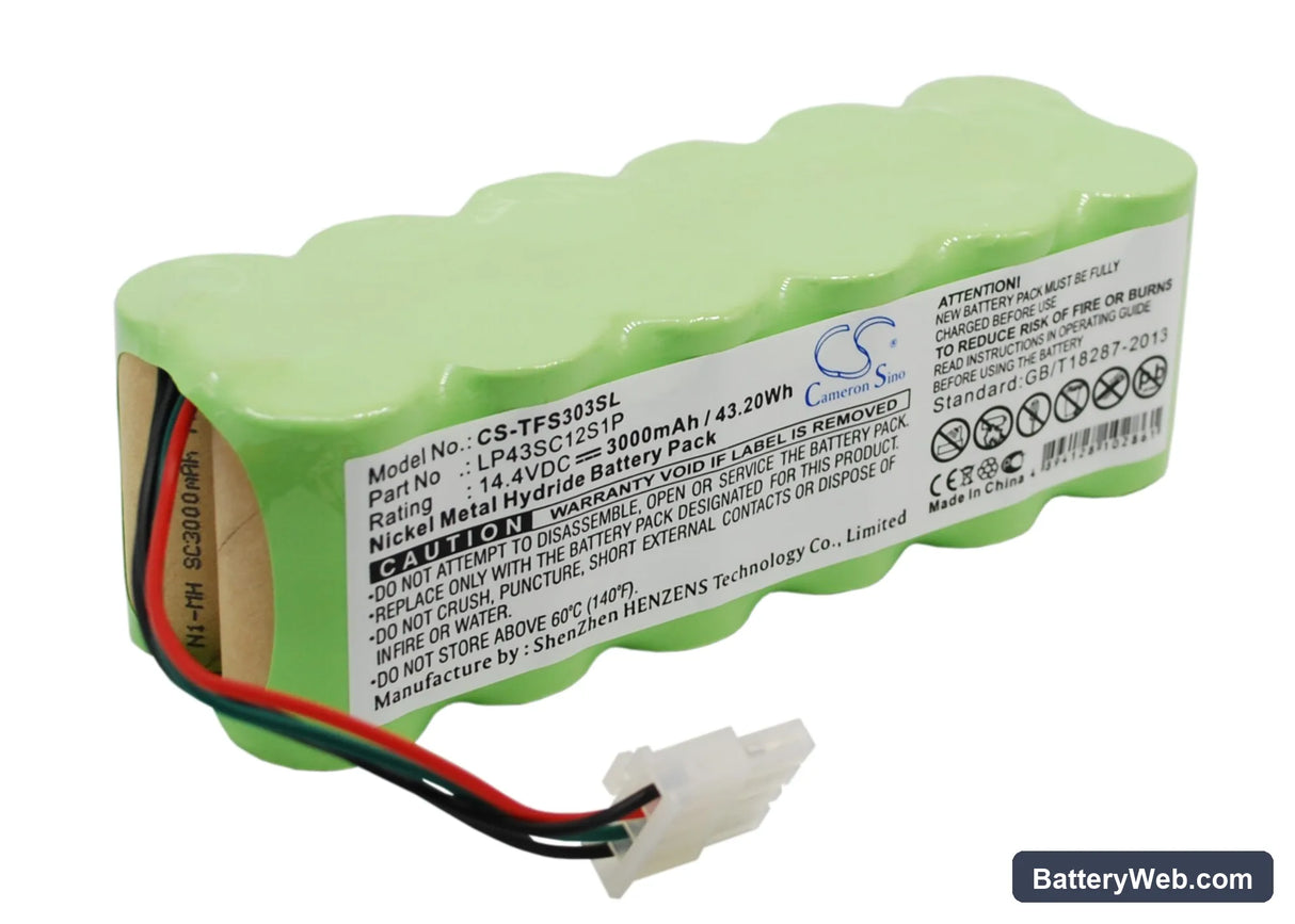 Tektronix TFS3031 Replacement Battery, 14.4V, 3000mAh, Ni-MH 2