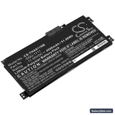Thunderobot G7000M Replacement Battery, 11.55V, 4500mAh, Li-Polymer 1