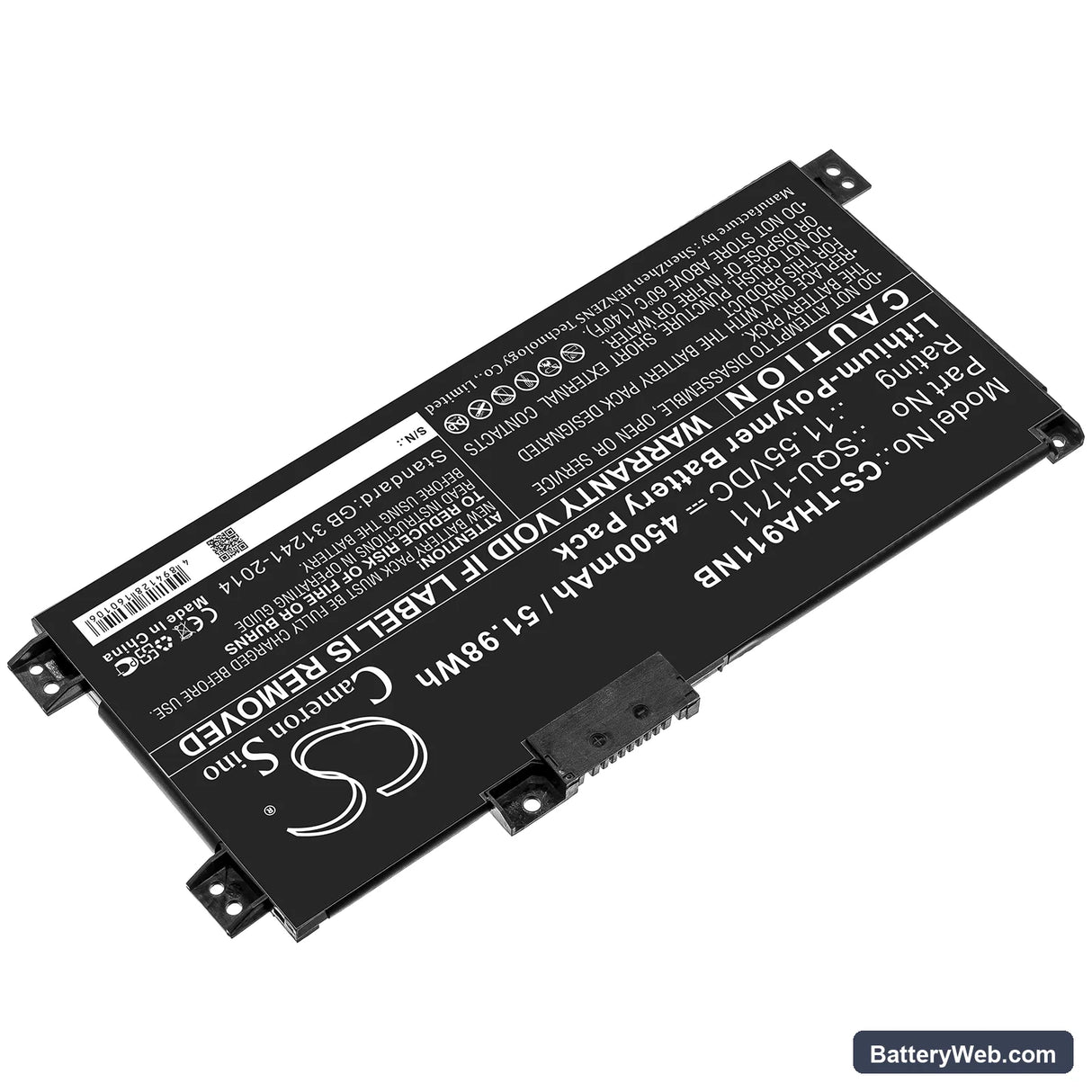 Thunderobot G7000M Replacement Battery, 11.55V, 4500mAh, Li-Polymer 2