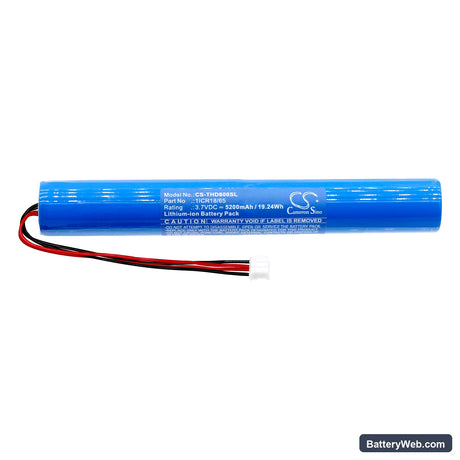 Tecsun HD80 Replacement Battery, 3.7V, 5200mAh, Li-ion 3