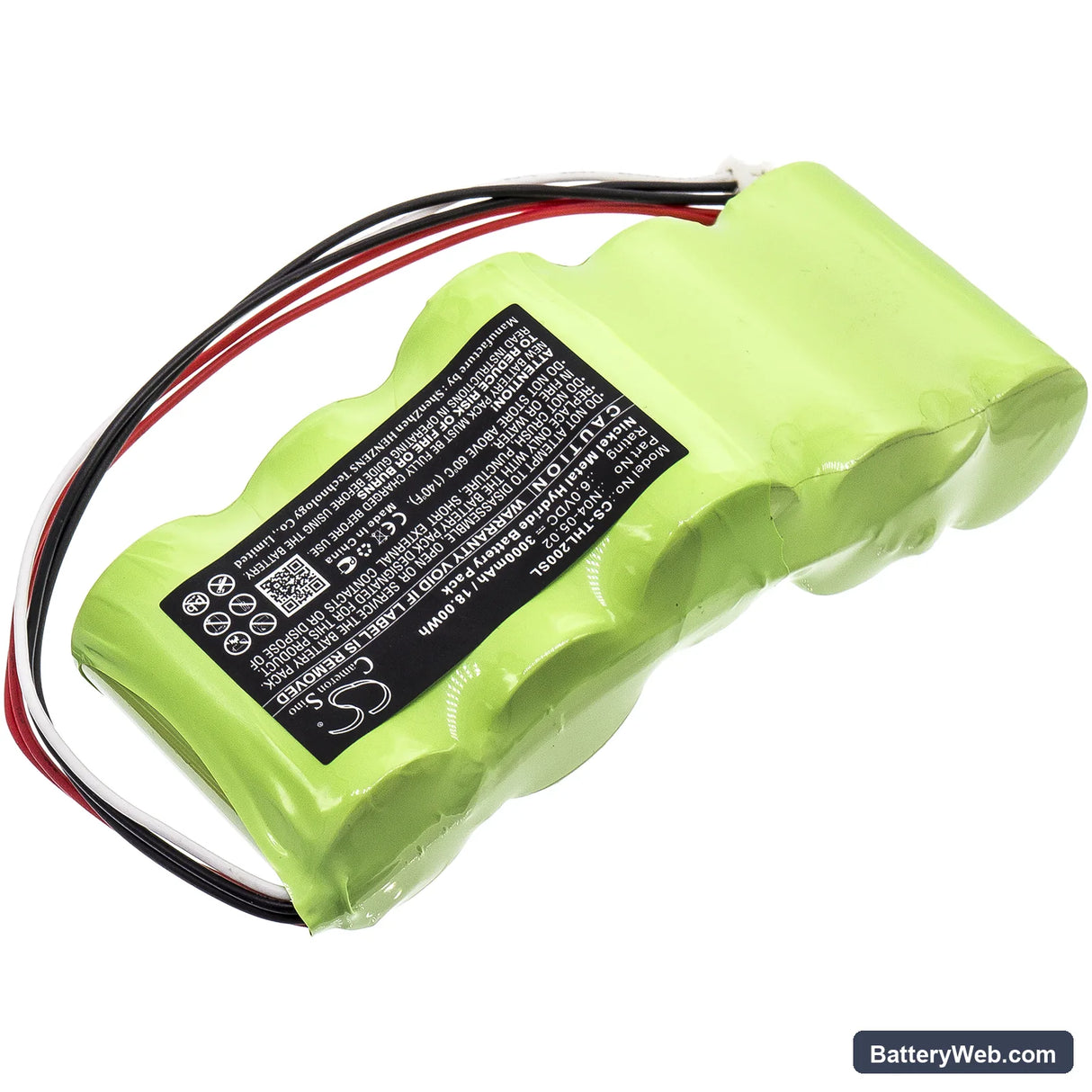 Theis TPL-H Replacement Battery, 6V, 3000mAh, Ni-MH 2