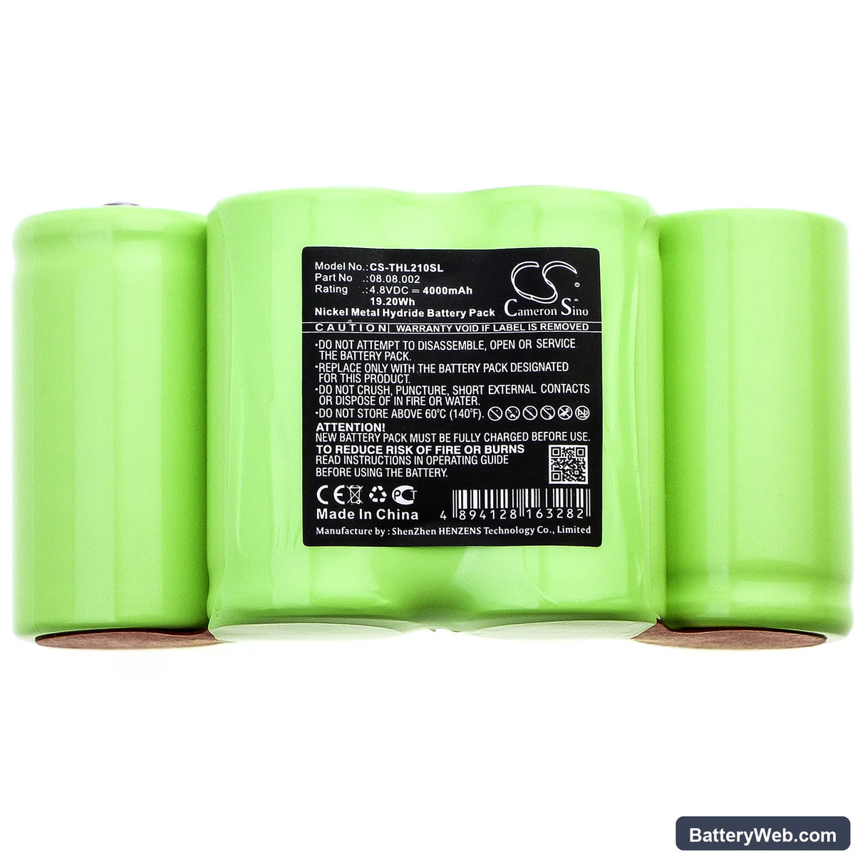 Theis TAL Evolution (200) Replacement Battery, 4.8V, 4000mAh, Ni-MH 3