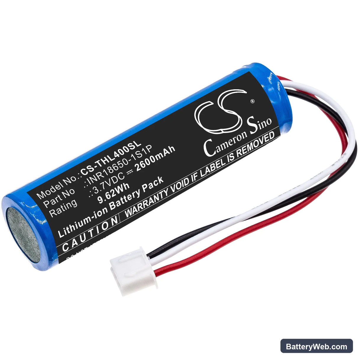 Theradome LH40 Replacement Battery, 3.7V, 2600mAh, Li-ion 1