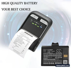 TSC TDM-20 Replacement Battery, 7.4V, 1100mAh, Li-ion 1