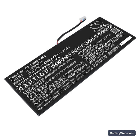 Wooking Jiasha ST Pro Replacement Battery, 7.7V, 9300mAh, Li-Polymer 1