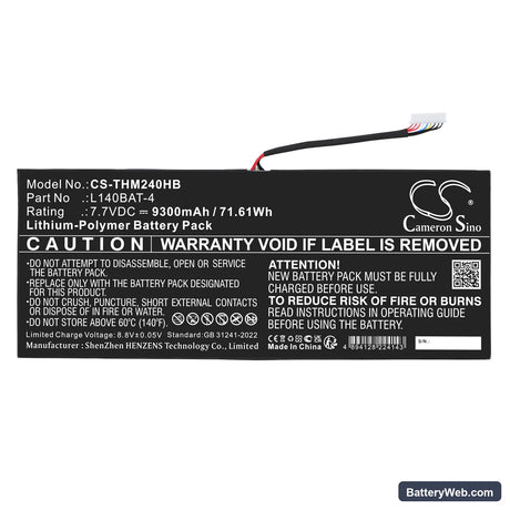 Wooking Jiasha ST Pro Replacement Battery, 7.7V, 9300mAh, Li-Polymer 3