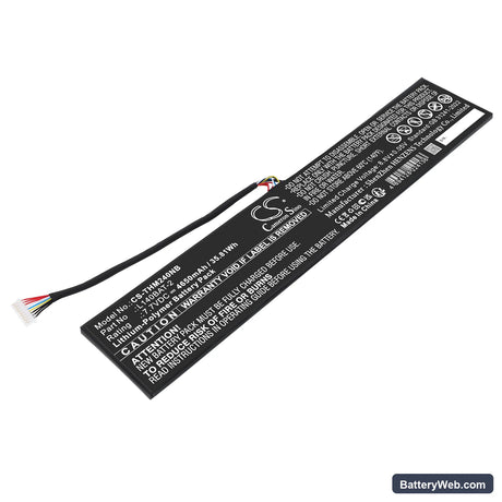 Schenker VIA 14 Replacement Battery, 7.7V, 4650mAh, Li-Polymer 1