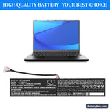 Schenker VIA 14 Replacement Battery, 7.7V, 4650mAh, Li-Polymer 6