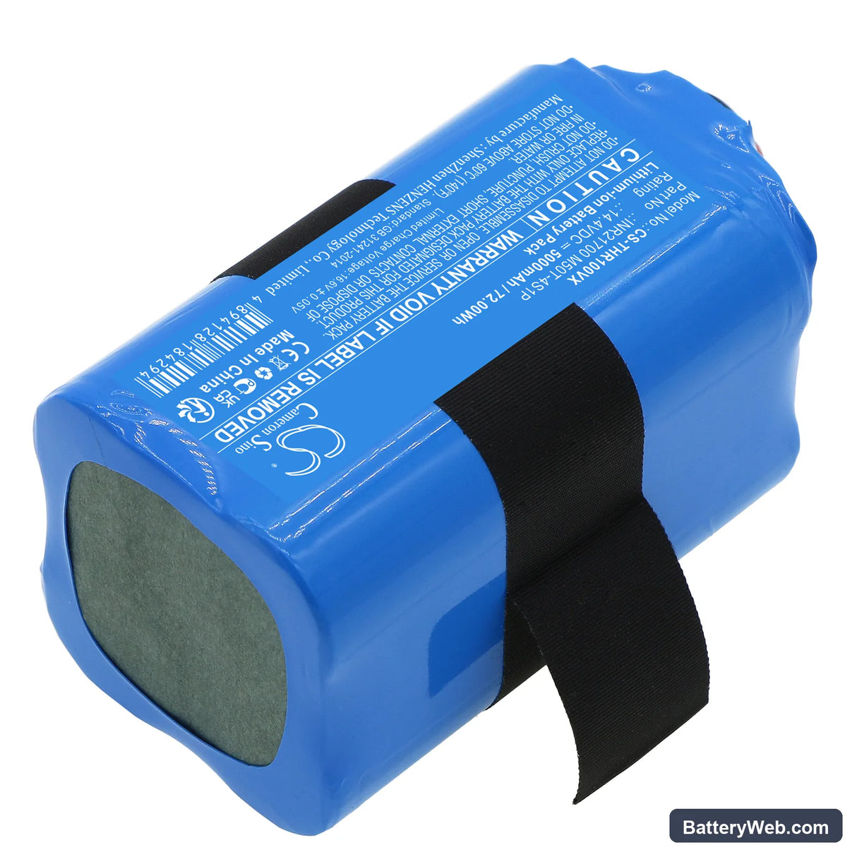 360 S10 Replacement Battery, 14.4V, 5000mAh, Li-ion 2