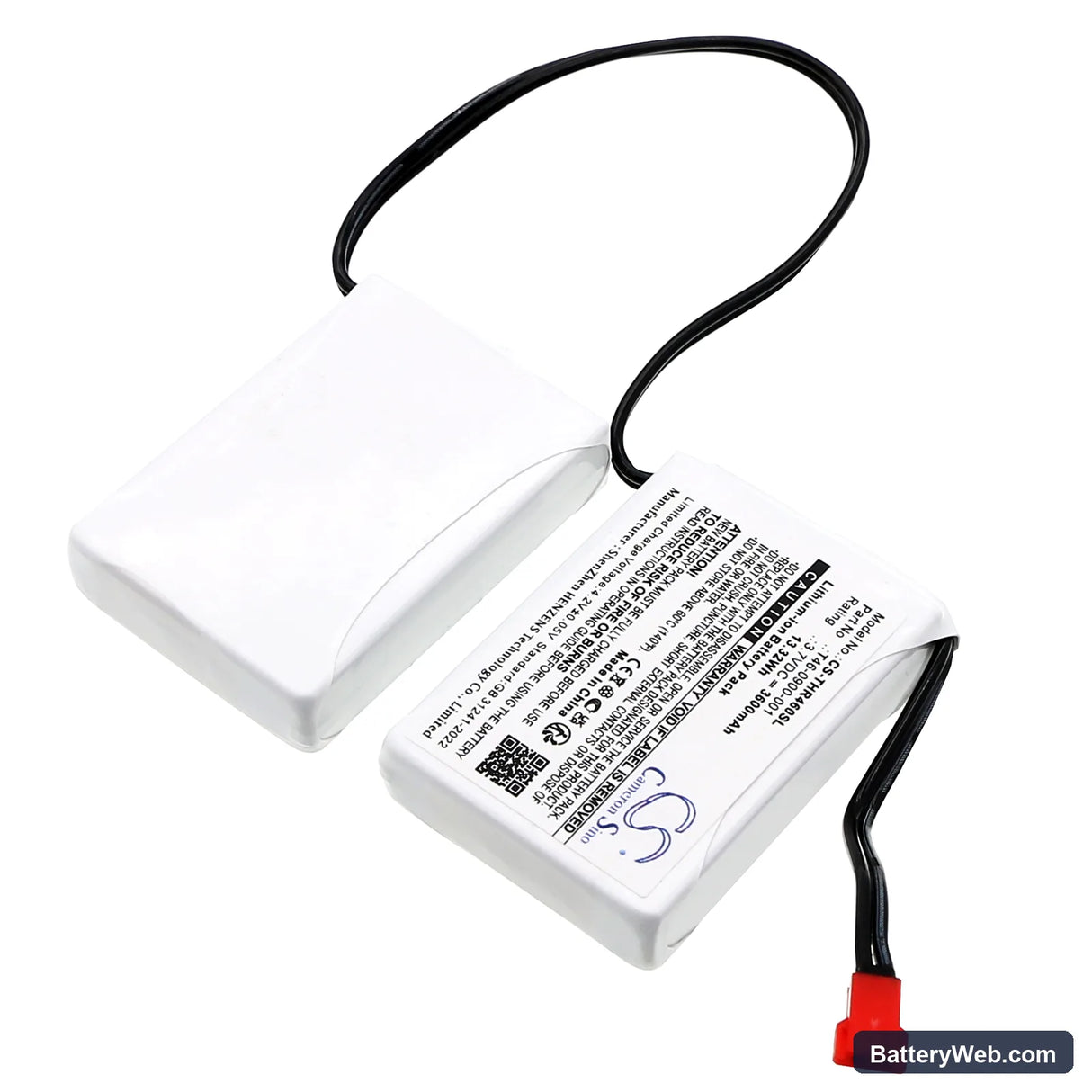 Therm-IC heated gloves Replacement Battery, 3.7V, 3600mAh, Li-ion 2