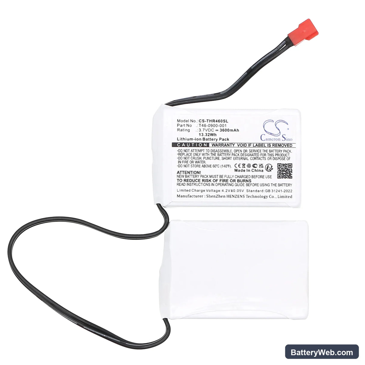 Therm-IC heated gloves Replacement Battery, 3.7V, 3600mAh, Li-ion 3