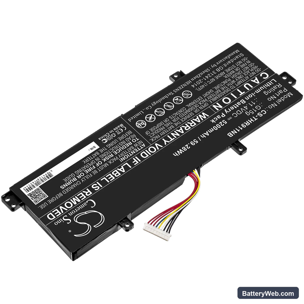 Machenike F117-S6CP Replacement Battery, 11.4V, 5200mAh, Li-ion 2