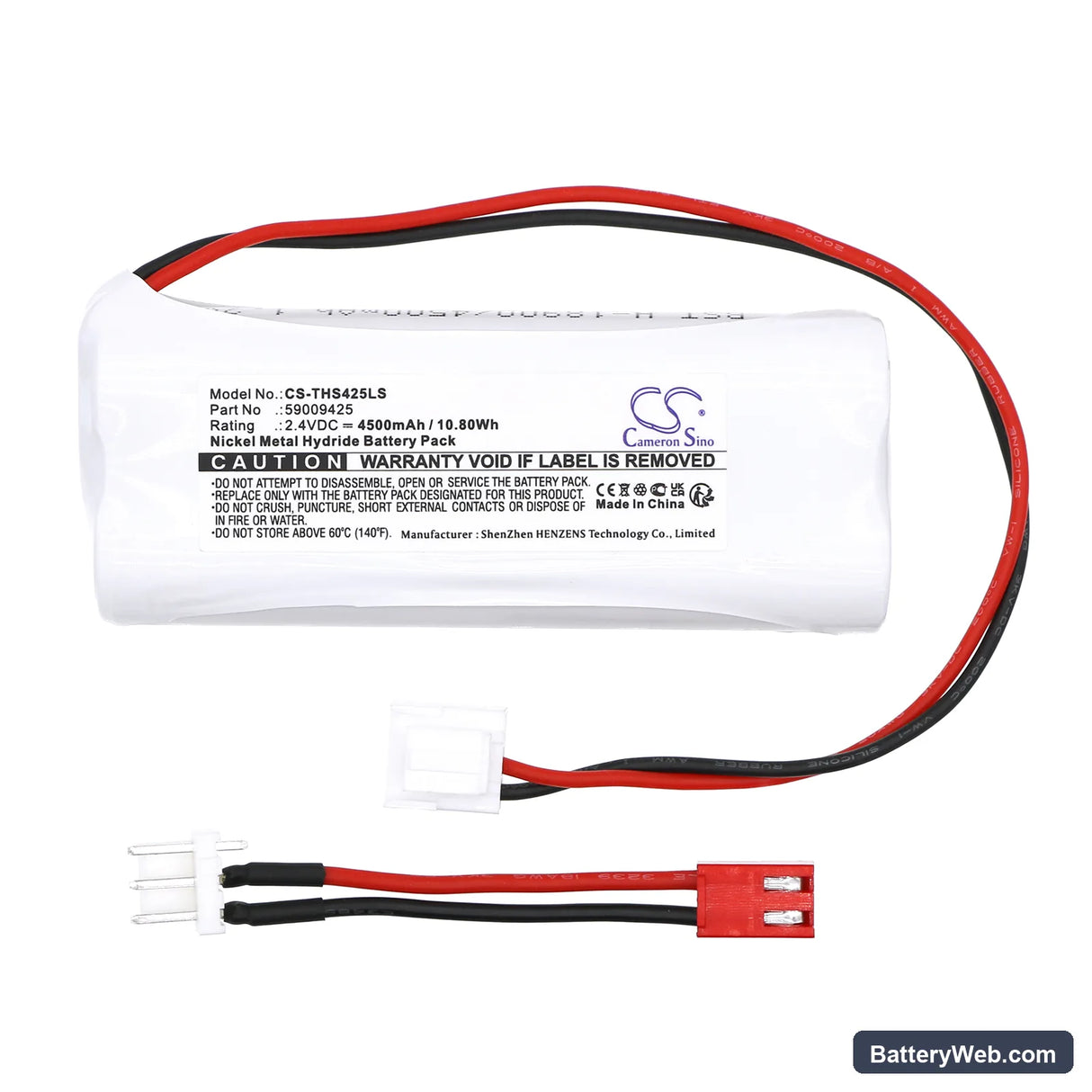Thorn Voyager Star LA 2 SBS CON3 200 Replacement Battery, 2.4V, 4500mAh, Ni-MH 3
