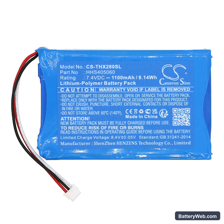 Technaxx TX-28 Monitor Replacement Battery, 7.4V, 1100mAh, Li-Polymer 3