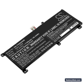 Schenker XMG Core 15 Replacement Battery, 11.4V, 7100mAh, Li-Polymer 1