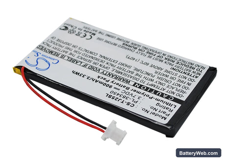 Sony Clie PEG-TJ25 Replacement Battery, 3.7V, 900mAh, Li-Polymer 3