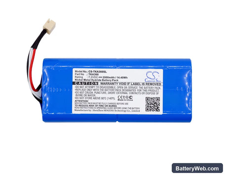 TDK Life on Record A360 Replacement Battery, 7.2V, 2000mAh, Ni-MH 5