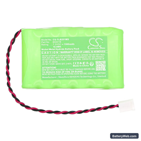 Tunstall Lifeline Vi Replacement Battery, 7.2V, 1500mAh, Ni-MH 3