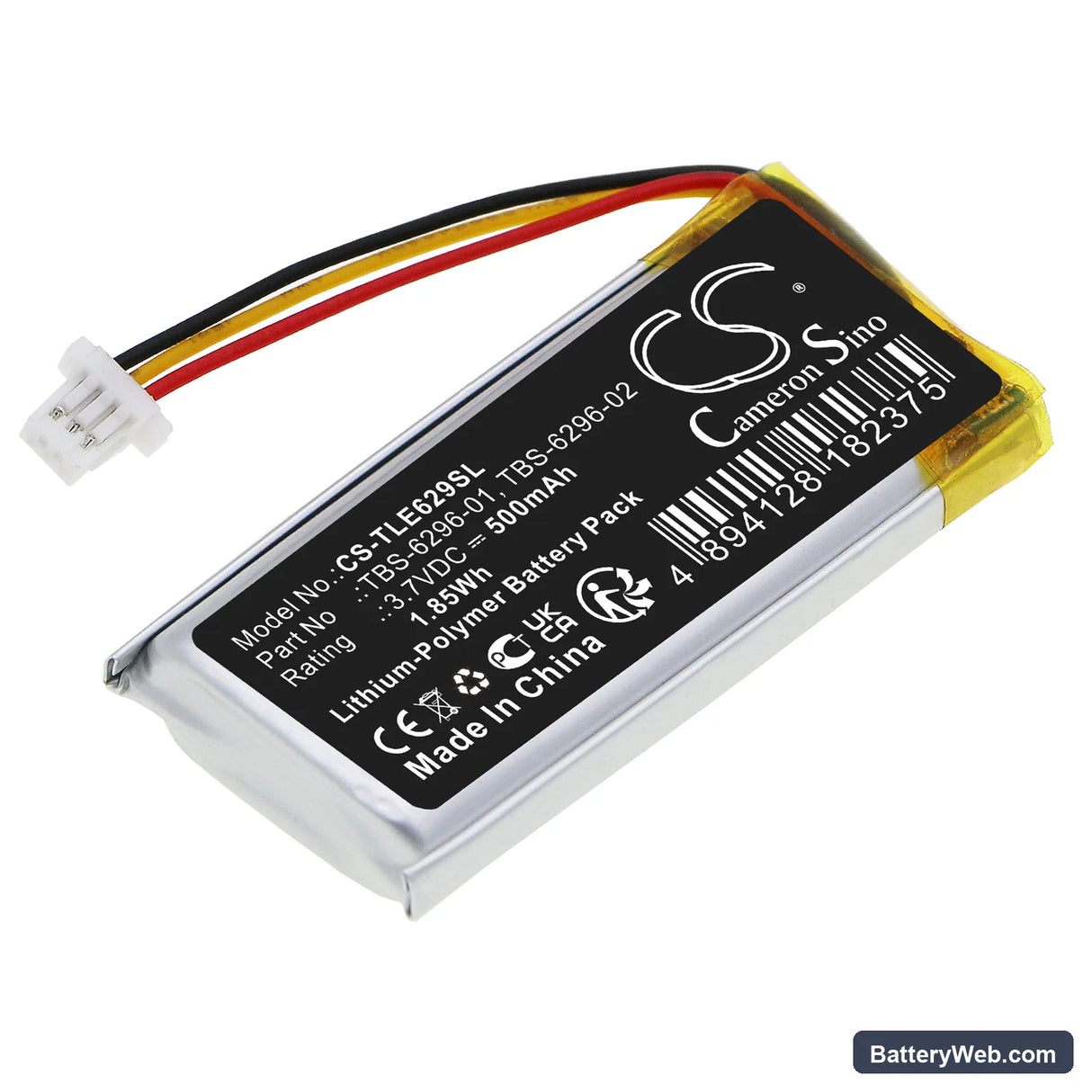 Turtle Beach Elite Atlas Aero Replacement Battery, 3.7V, 500mAh, Li-Polymer 1