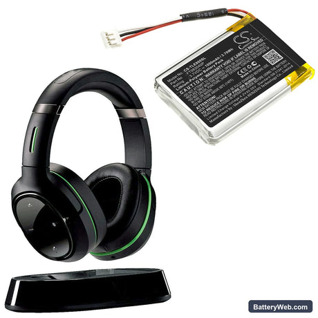 Turtle Beach Elite 800 Replacement Battery, 3.7V, 1000mAh, Li-Polymer 6