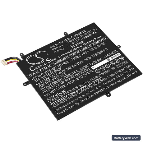 Jumper Ezbook X1 Replacement Battery, 7.6V, 3300mAh, Li-Polymer 1