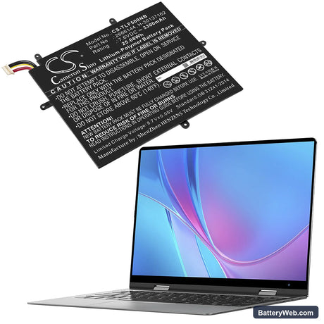 Jumper Ezbook X1 Replacement Battery, 7.6V, 3300mAh, Li-Polymer 6