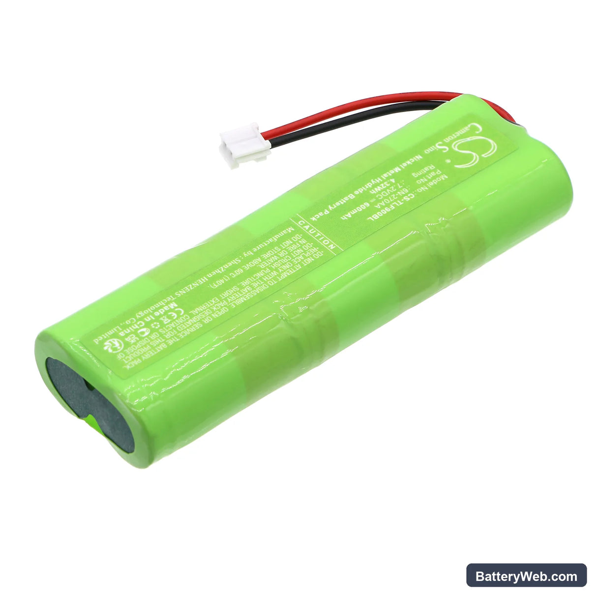 Telenot B+B Replacement Battery, 7.2V, 600mAh, Ni-MH 2