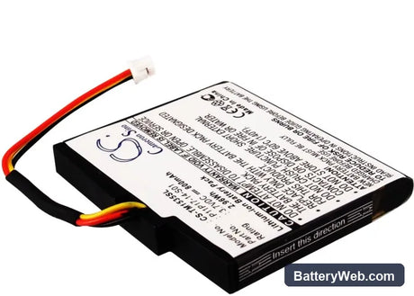 TomTom VIA 1535 Replacement Battery, 3.7V, 800mAh, Li-ion 2