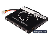 TomTom VIA 1535 Replacement Battery, 3.7V, 800mAh, Li-ion 3