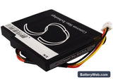 TomTom VIA 1535 Replacement Battery, 3.7V, 800mAh, Li-ion 4
