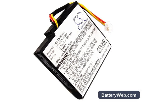 TomTom VIA 1535 Replacement Battery, 3.7V, 800mAh, Li-ion 6