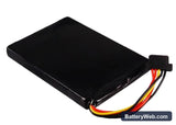 TomTom Go 550 Live Replacement Battery, 3.7V, 1100mAh, Li-ion 3