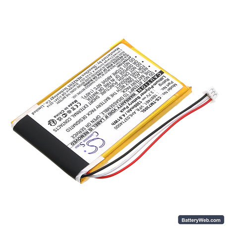 TomTom Go 530 Live Replacement Battery, 3.7V, 1300mAh, Li-Polymer 2