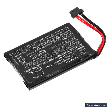 TomTom Go 750 Replacement Battery, 3.7V, 1100mAh, Li-ion 2